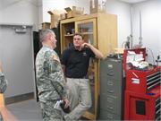 Major General Pillsbury  Visits USC and is Shown Gulfstream Quiet Spike Shaker Table Model II